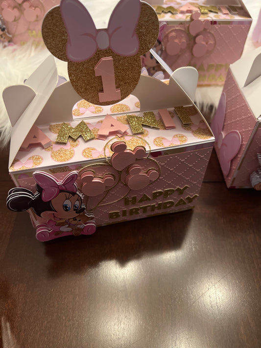 Custom favor/treat/ Gable boxes