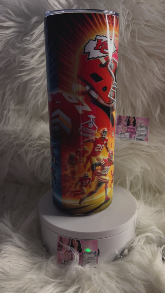 Superbowl Custom 20 oz Tumbler
