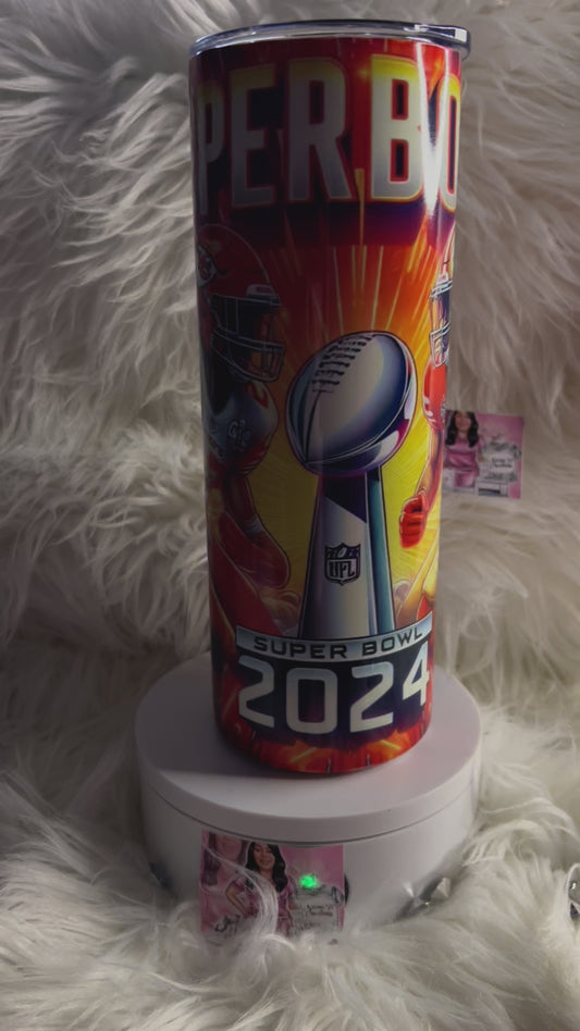 Superbowl Custom 20 oz Tumbler