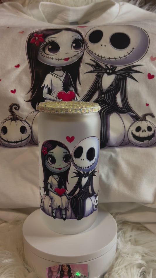 Custom Glass Can and T-shirt set