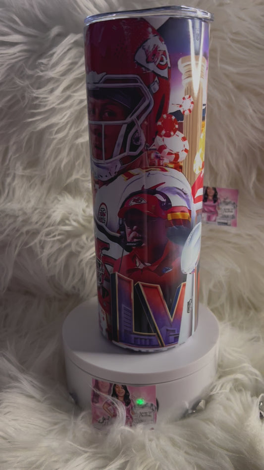 Superbowl Custom 20 oz Tumbler